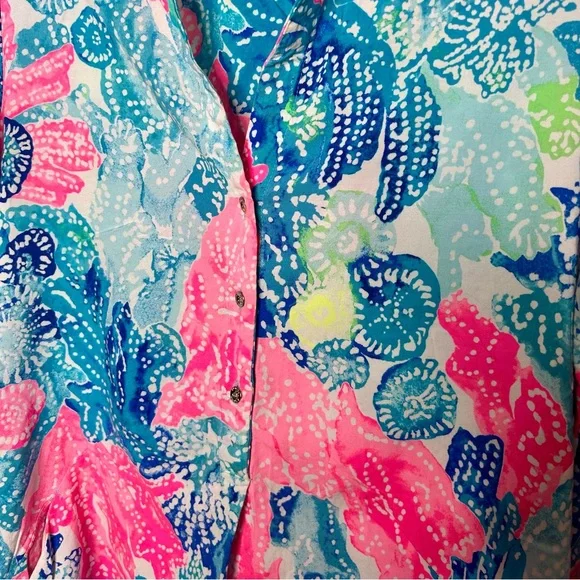 Lilly Pulitzer Lillith Tunic Dress in Multi Boho Batik Size Medium‎ - Picture 8 of 9